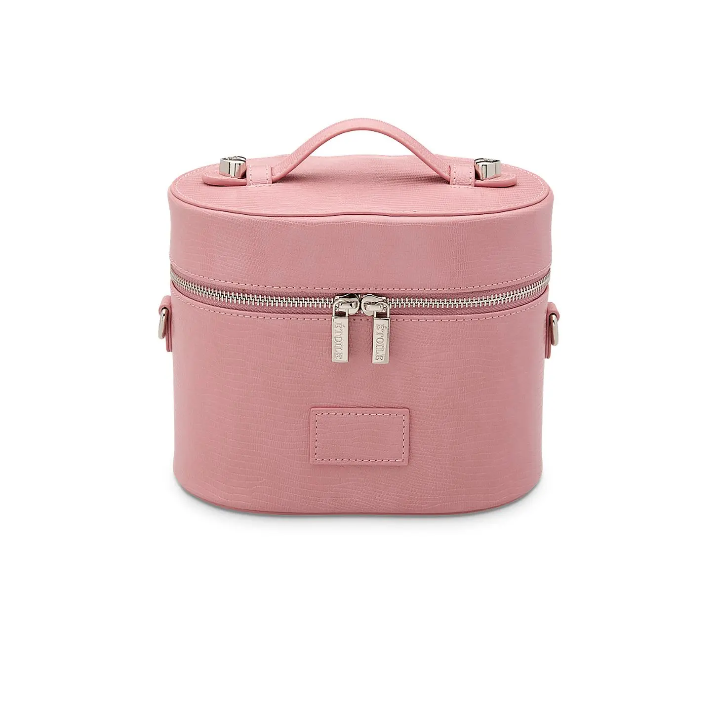 ETOILE COLLECTIVE Oval Toiletry Case in Crush Lizard Print