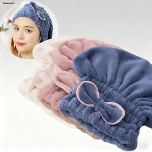 3 Pack Microfiber Hair Towel Wrap for Women, Ultra Soft Quick Dry Hair Turban, Super Absorbent Lightweight Hair Drying Towels for Shower, Spa, Gym, Travel and Daily Hair Care