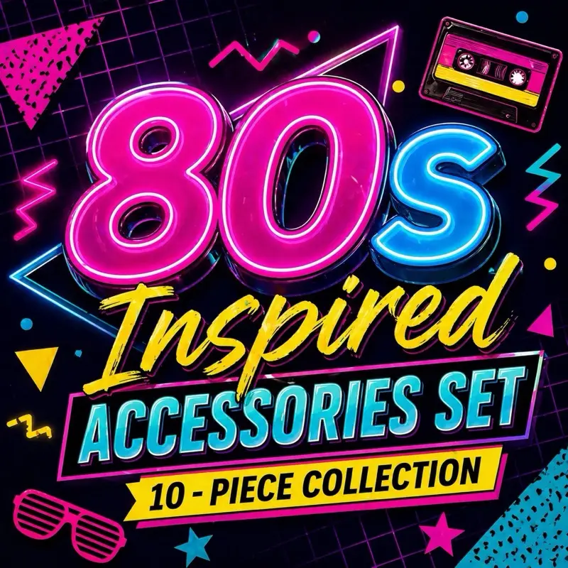 80s Luxe Essentials Set (10-Piece Retro Collection)