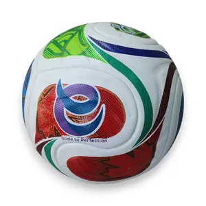 Professional Match Soccer Ball Size 5 – Thermo Bonded Seamless PU Football, Waterproof Training & Competition Ball