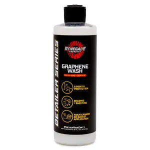 Renegade Products | Graphene + Ceramic Car Wash 16oz – SiO2 + Graphene Protection, High-Foam Soap, Lasts Up to 1 Year Renegade Products | Graphene + Ceramic Car Wash 16oz – SiO2 + Graphene Protection, High-Foam Soap, Lasts Up to 1 Year