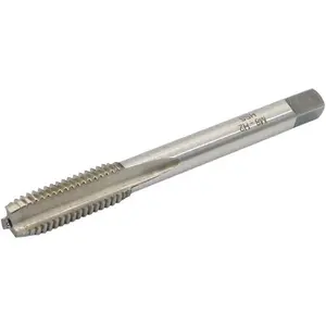 Metric Machine Tap M8 x 1.25mm Pitch Thread Pitch 3 Flutes, High Speed Steel Thread Forming Tap, Uncoated (Bright) Finish, Round Shank with Square End, Plug Chamfer, HSS Screw Plug Tap