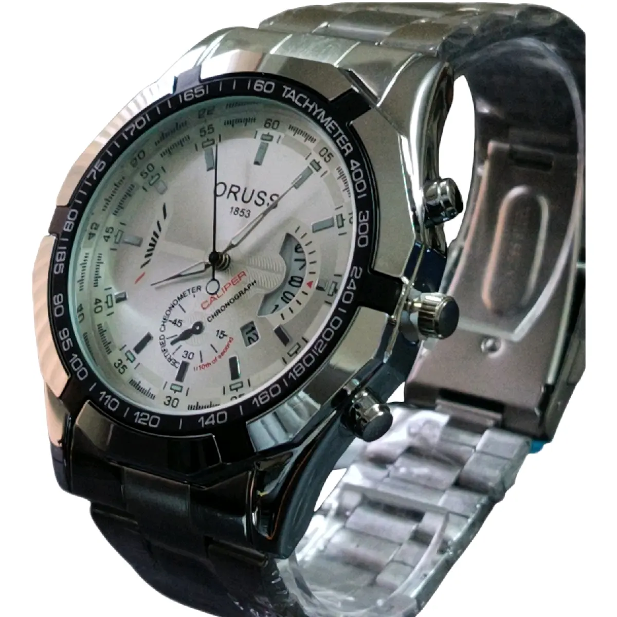 Mens Tachymeter Quarts round dial Watch Fashion mens   watches quartz watch