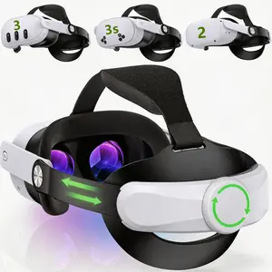 Head Strap for Meta Quest 3S/Quest 3/Quest 2, Adjustable Elite Strap Replacement for Enhanced Comfort Support of VR Headset (NO Battery)