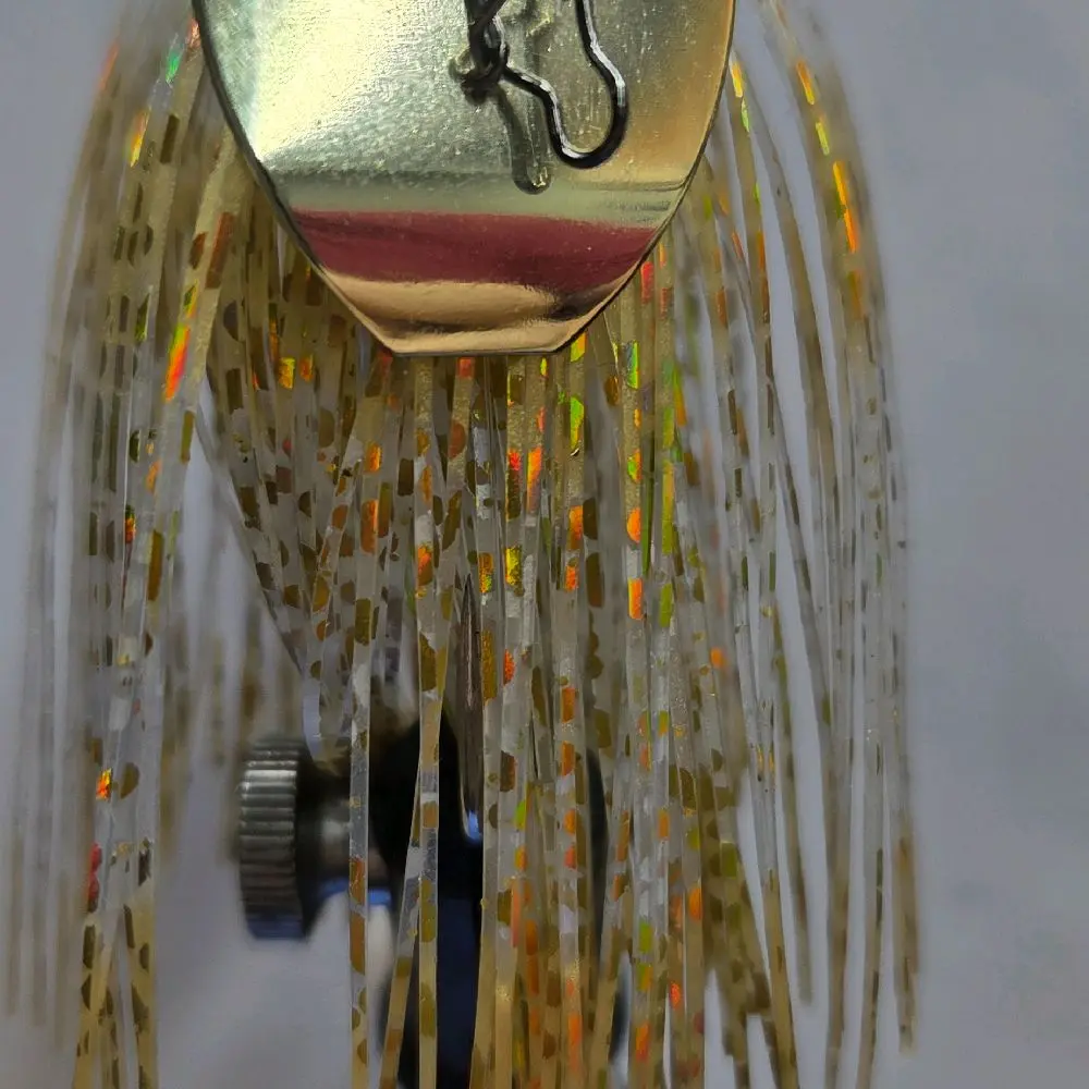 #0040 Football Bladed Bass Jig in Golden Shiner
