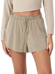 ODODOS Modal Soft Lounge Shorts for Women Drawstring High Waist Casual Sleepwear Lightweight Cozy Pajama Bottom