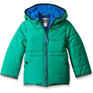 OshKosh B'Gosh Toddler Boys' Heavyweight Fleece Lined Winter Jacket, Jade Green, 4T