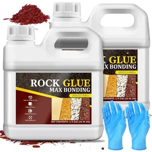 Rock Glue for Landscaping -  Mulch Glue for Pea Gravel Landscape, Concentrated Pea Gravel Stabilizer, Max Bonding Outdoor Mulch Binder for Walkways, Driveways, Garden, Patios, Yard (0.5 Gallon)