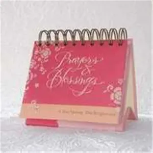 212 MAIN Desk Calendar - 366 Pages, Padded Cover, Stand-Up Easel, Daily Reminders, Prayer Focus, Scripture Text, Prayers & Blessings Day Brightener