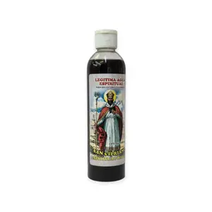 St. Cyprian Spiritual Water – Protection Against Witchcraft and Enemies (16 oz) Agua Espiritual San Cipriano