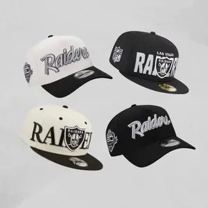 New Era Las Vegas Raiders Snapback Hat - Streetwear Style,  Premium Embroidered Team Logo, Curved Visor NFL Hat, Comfortable Everyday Fit for Men & Women