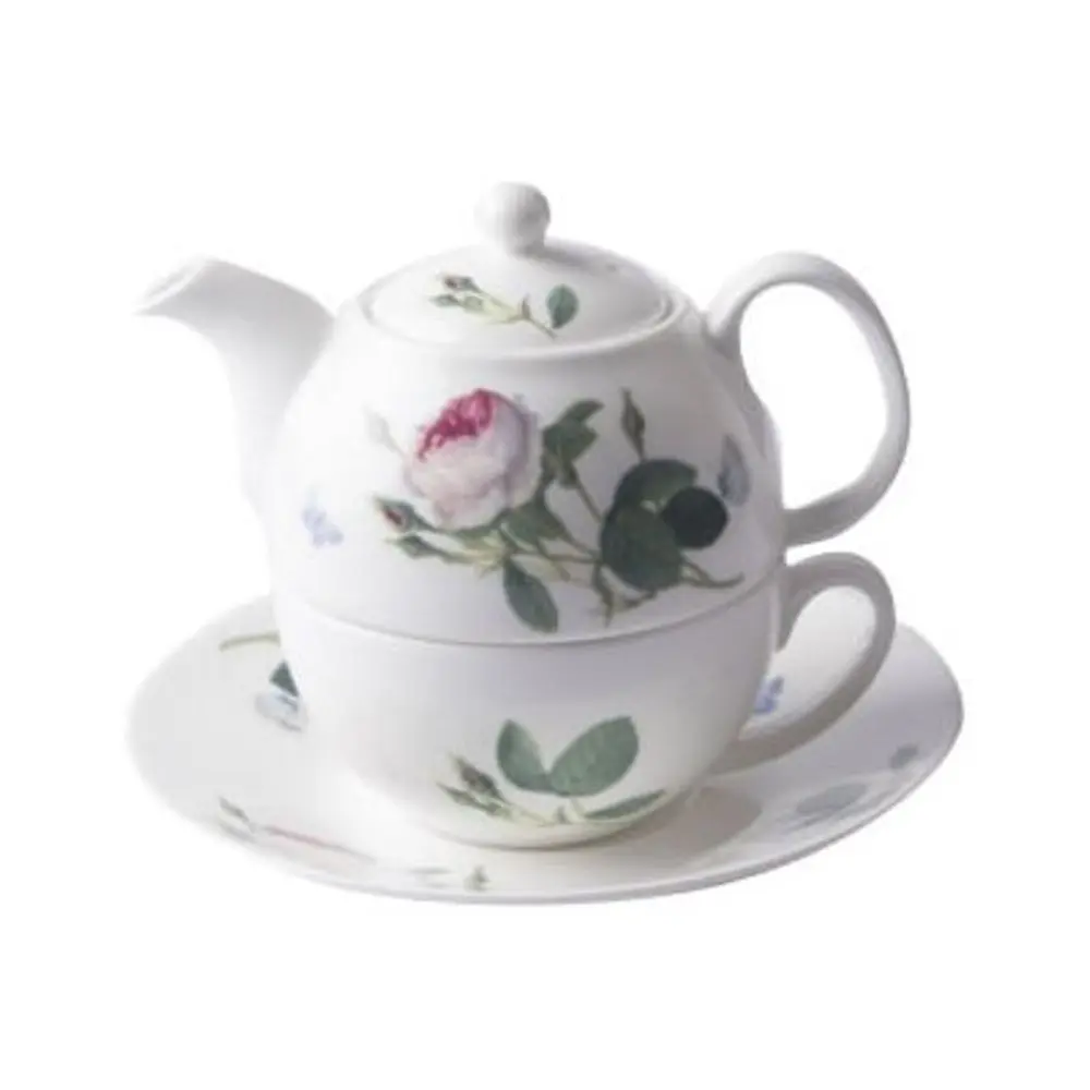 Roy Kirkham ER30103 90 mm Palace Garden Tea for One Teapot with Tea Cup & Saucer, Multi Color
