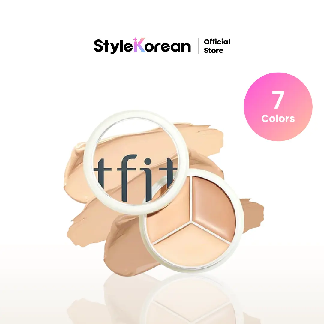 [TFIT] Cover Up Pro Concealer | 3-in-1 Full Coverage Color Correcting Cream for Dark Circles, Spots, Puffiness - High Coverage Eye Corrector for All Skin Tones, K Beauty