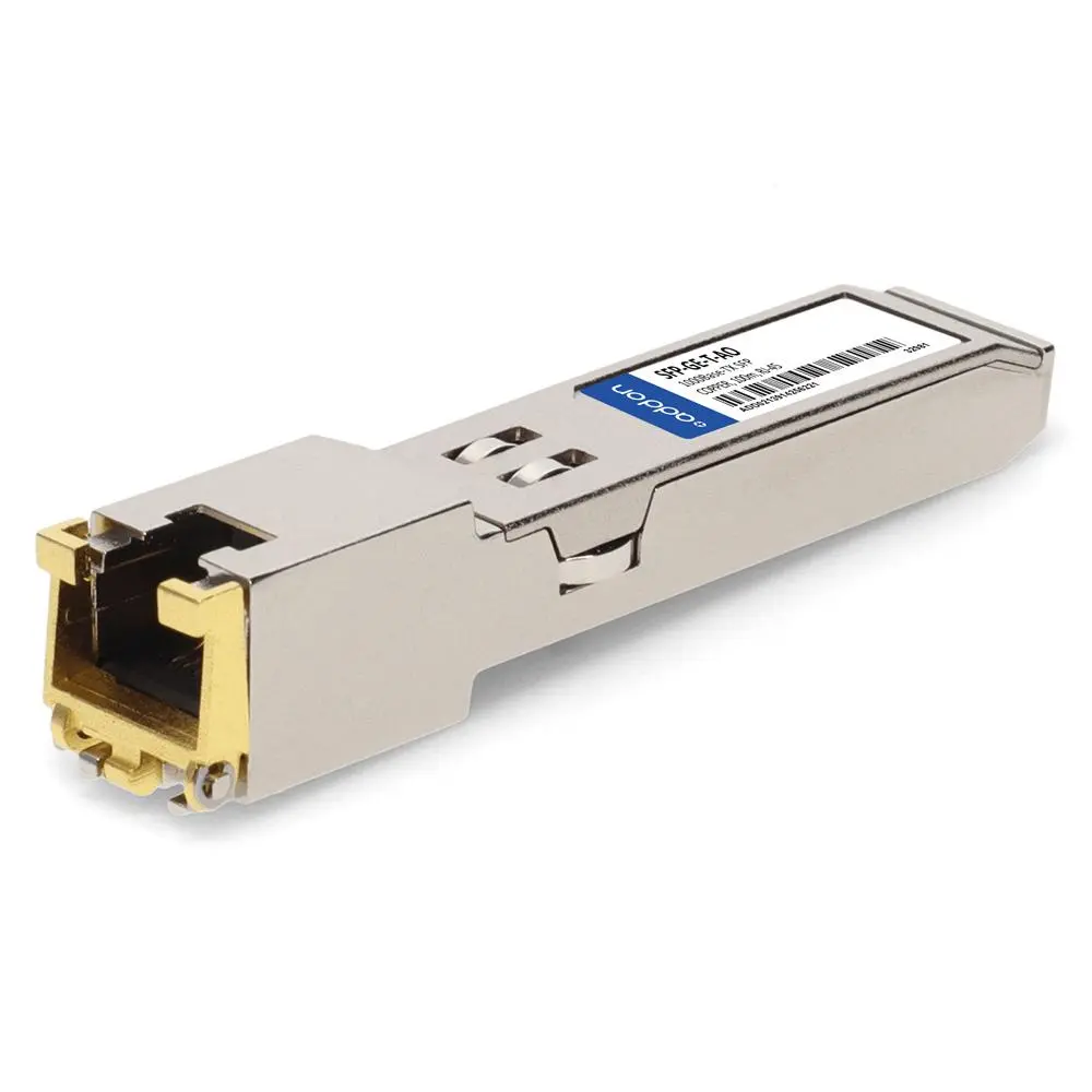 Cisco SFP-GE-T Compatible TAA 10/100/1000Base-TX SFP Transceiver (Copper, 100m, RJ-45)