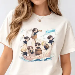 Arirang World Tour Swim Track Shirt, Bangtan 2026 Concert Tee, Merch Gift for Kpop Fan