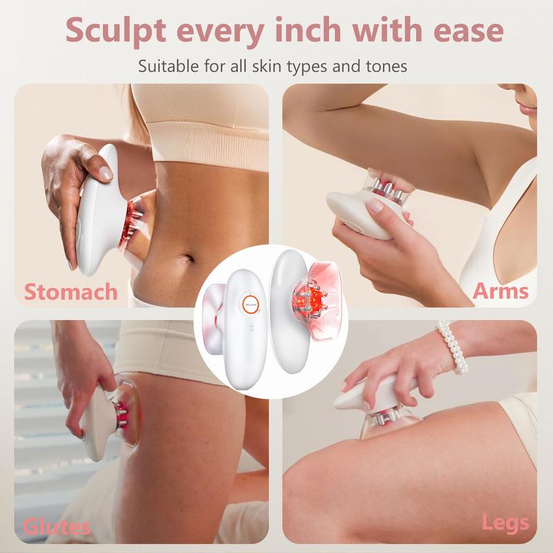 Massager with Vitamin C Oil for Complete At-Home Body Care Experience 3-in-1 Technology & Hydration Benefits