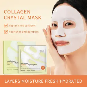 Umhclub Deep Collagen Niacinamide Vitamin C Brightening Mask, Hydrating & Firming Face Treatment, Skincare for Glowing Skin