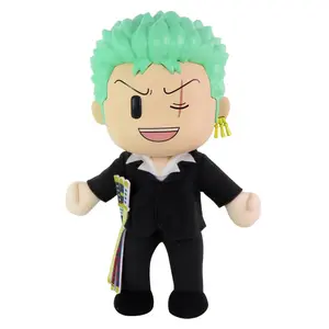 One Piece: Roronoa Zoro (Dressrosa Arc) Figurekey Plush 8" H