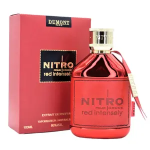 Dumont Nitro Red Intensely for Men 100ml Extrait de Parfum Spray - Fruity Woody Fresh Scented Perfume for Men