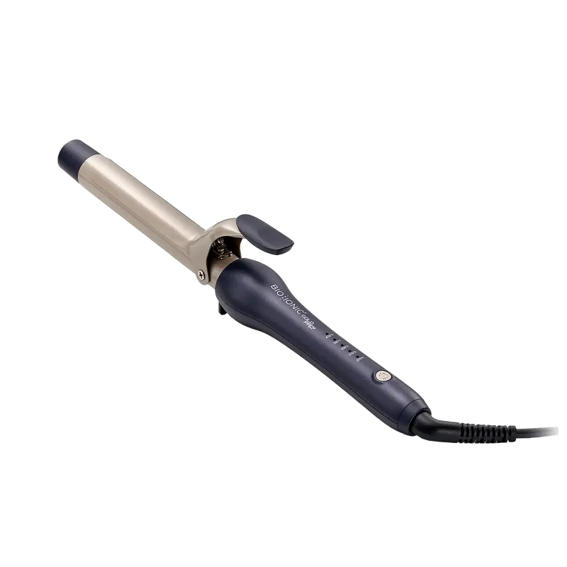 BIO IONIC OFFICIAL: GoldPro Curling Iron - Hair Curler for Defined Curls, Hydrated Hair, Prevents Frizz, Easy To Use Long Barrel Iron For Consistent Shiny Curls, with Adjustable Heat, Auto Shut-off, For All Hair Types