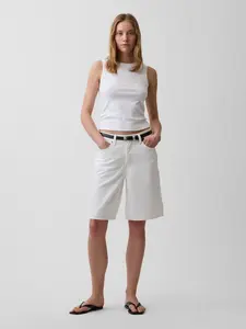 Gap Women's 11" Mid Rise Longline Denim Shorts
