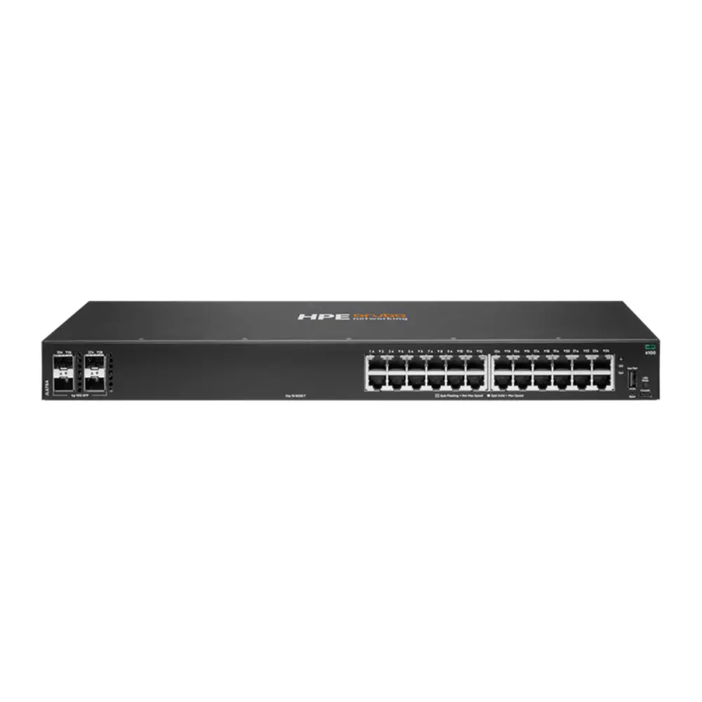 HPE Aruba JL678A#ABA Networking CX 6100 24G 4SFP+ Switch
