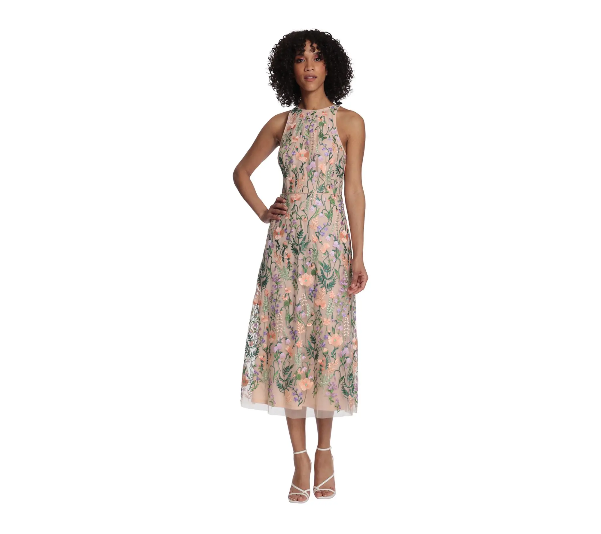 Maggy London Midi Dress With Halter Neck Maggy London Midi Dress With Halter Neck