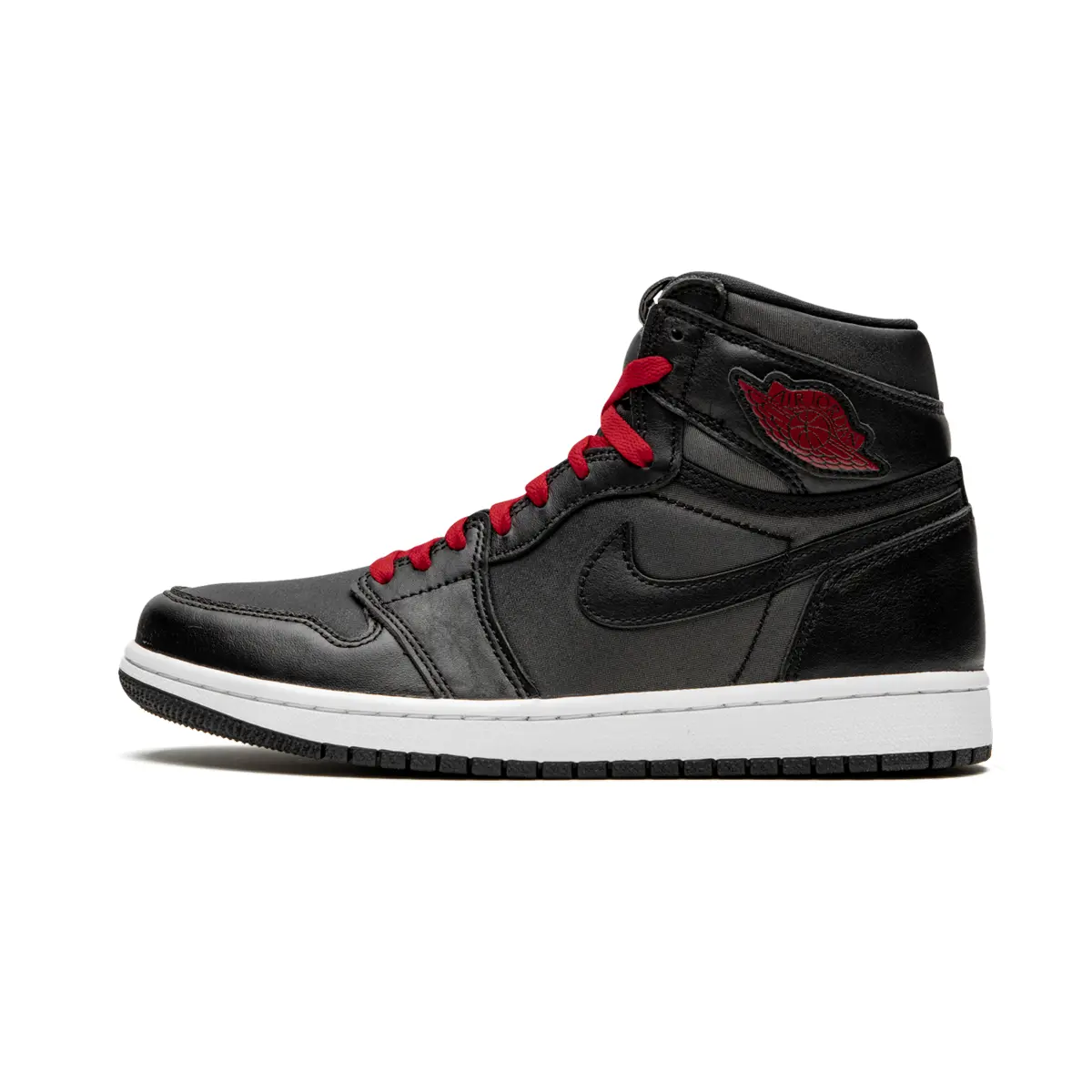 Air Jordan 1 Retro High OG "Black Satin/Gym Red" 555088 060