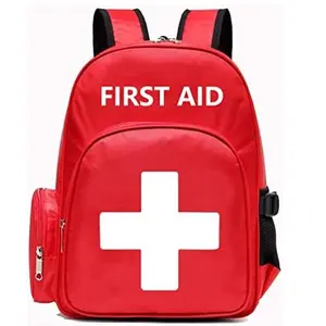 13-Pocket Pro First Aid Backpack - Large Empty Trauma Bag for Emergency Prep | Heavy Duty Field Trip & Hiking Survival Gear