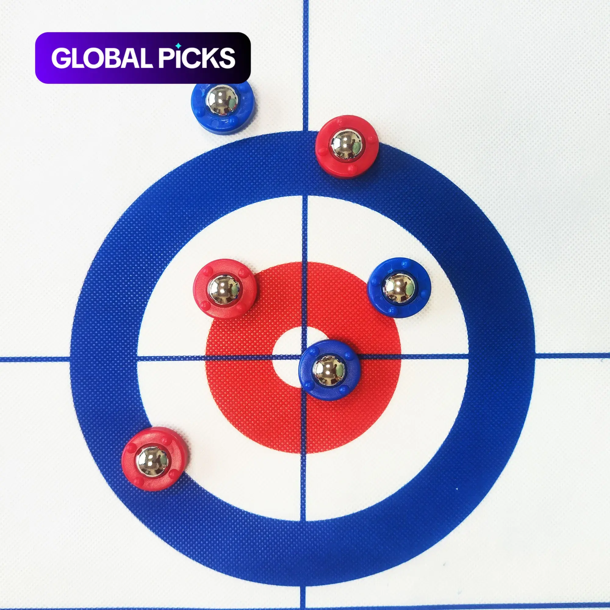2-in-1 Shuffleboard and Curling Game Set, 1 Set Classic Strategy Board Game, Portable Family Game for Indoor and Outdoor Fun, Tabletop Games, Home Recreation Equipment #GLOBAL PICKS