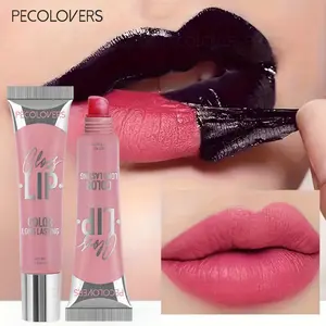 1PC Peel Off Lip Tint - Long-Lasting Lip Color, Waterproof For Daily Wear, Red And Pink, Lip Cosmetic, Glossy, Lipgloss