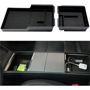 Center Console Organizer (Full Size) and Armrest Organizer for Tesla Model Y Juniper 2025 2026 and Model 3 Highland 2024-2026 (US Patent)