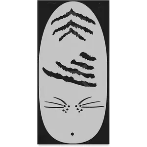 Stencil1FX - Tiger Stripes Eye Makeup Stencil for Costumes, Dress Up, Halloween, Cosplay, Arts, Face Painting