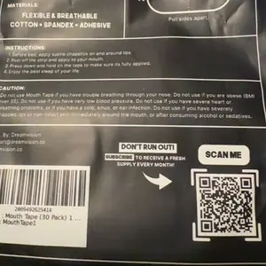 Product Review of Mouth Tape (30 Pack) - Skin-Friendly, Hypoallergenic, Easy to Apply & Remove, Suitable for All Ages from P**x