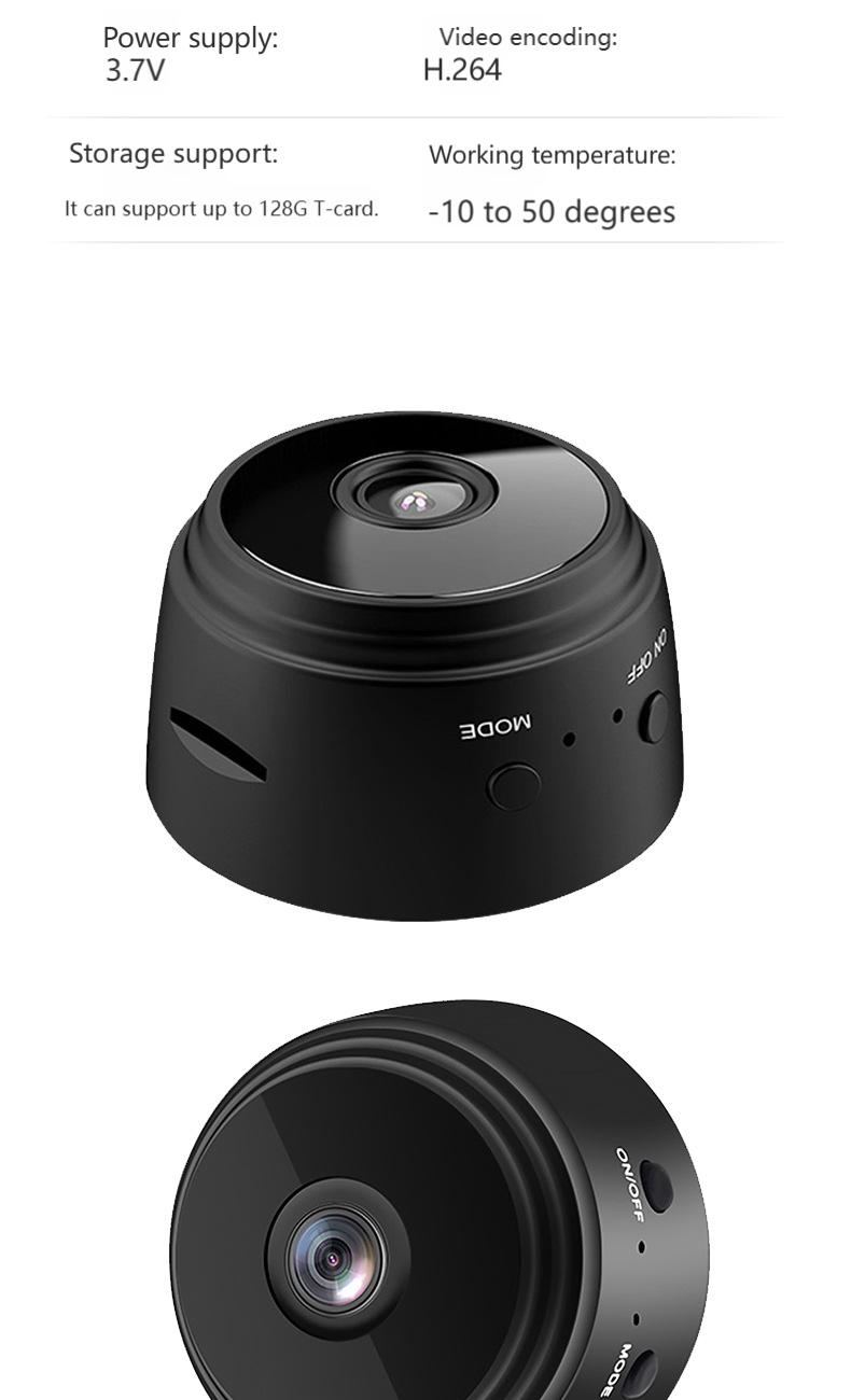 Mini HD WiFi Wireless Remote Night Vision Camera / Night Vision Action Camera, Basic style wifi