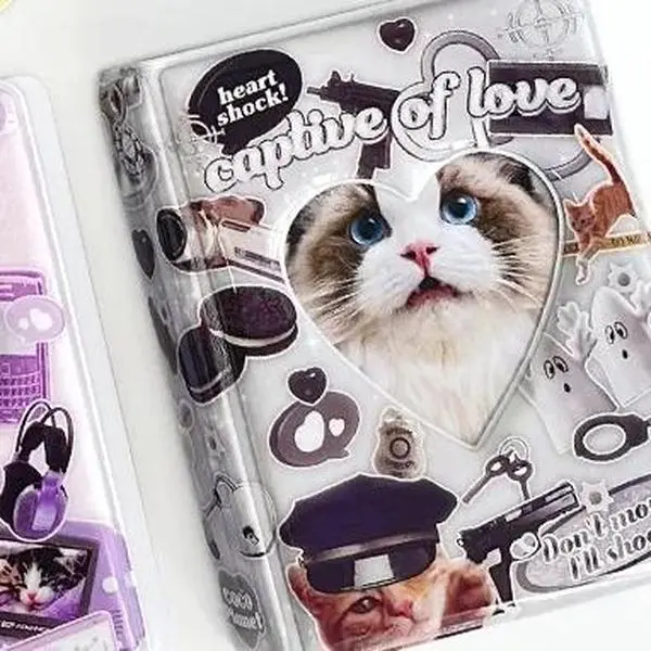 Korean Kawaii Photocard Collect Book Kpop Binder Idol Photo Holder Book 40Pocket 3inch Album