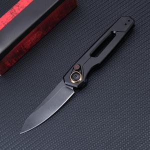 Premium EDC Pocket Knife – One-Hand Button Lock, Reverse Tanto Blade, Lightweight Aluminum Handle, Practical Everyday Carry Tool & Perfect Gift for Men, Husbands, Boyfriends & Outdoor Lovers