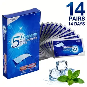 Teeth Whitening Strips, 28 Pcs (14 Treatments) Whitening Strips for Teeth Sensitive, Effective and Safe Whiting Stripes Reduced Sensitivity White-Strips, Helps Remove Smoking/Coffee/Soda/Wine Stain