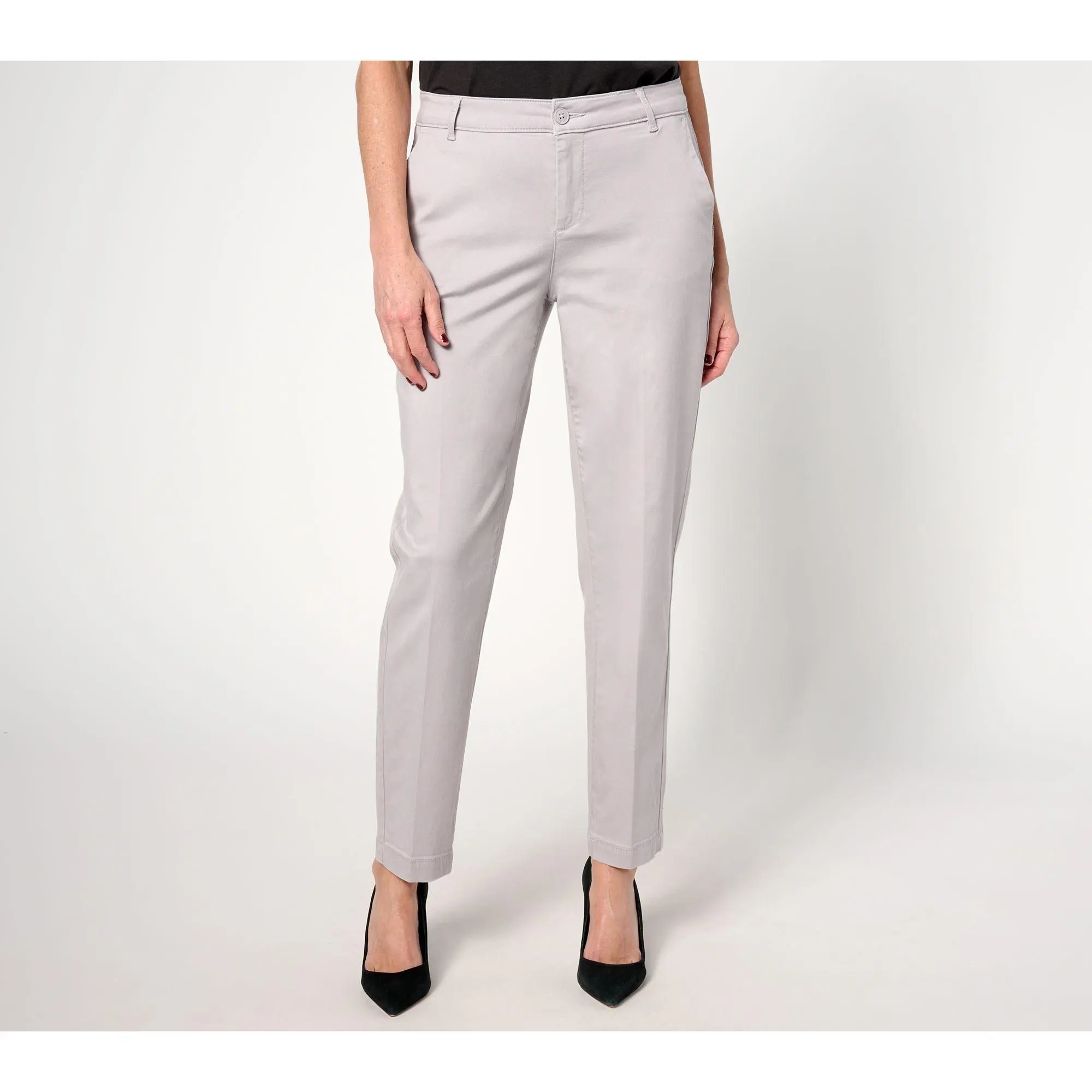 NYDJ Sadie Slim Pant - Pearl Grey