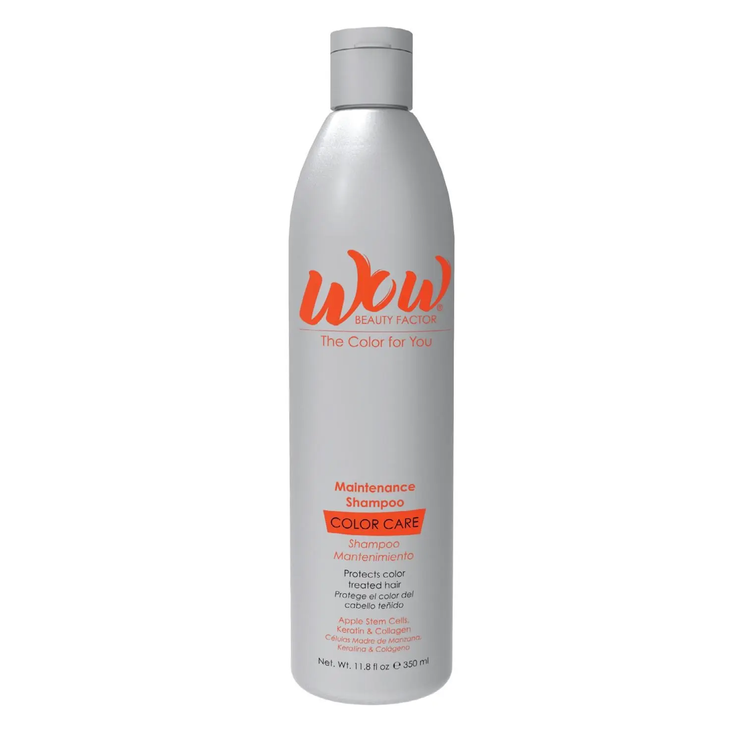WOW Beauty Factor Color Protection Shampoo - 11.8 fl oz Haircare Cleanser, Hydrating, Moisturizing, Cleansing Blend for Dyed Hair