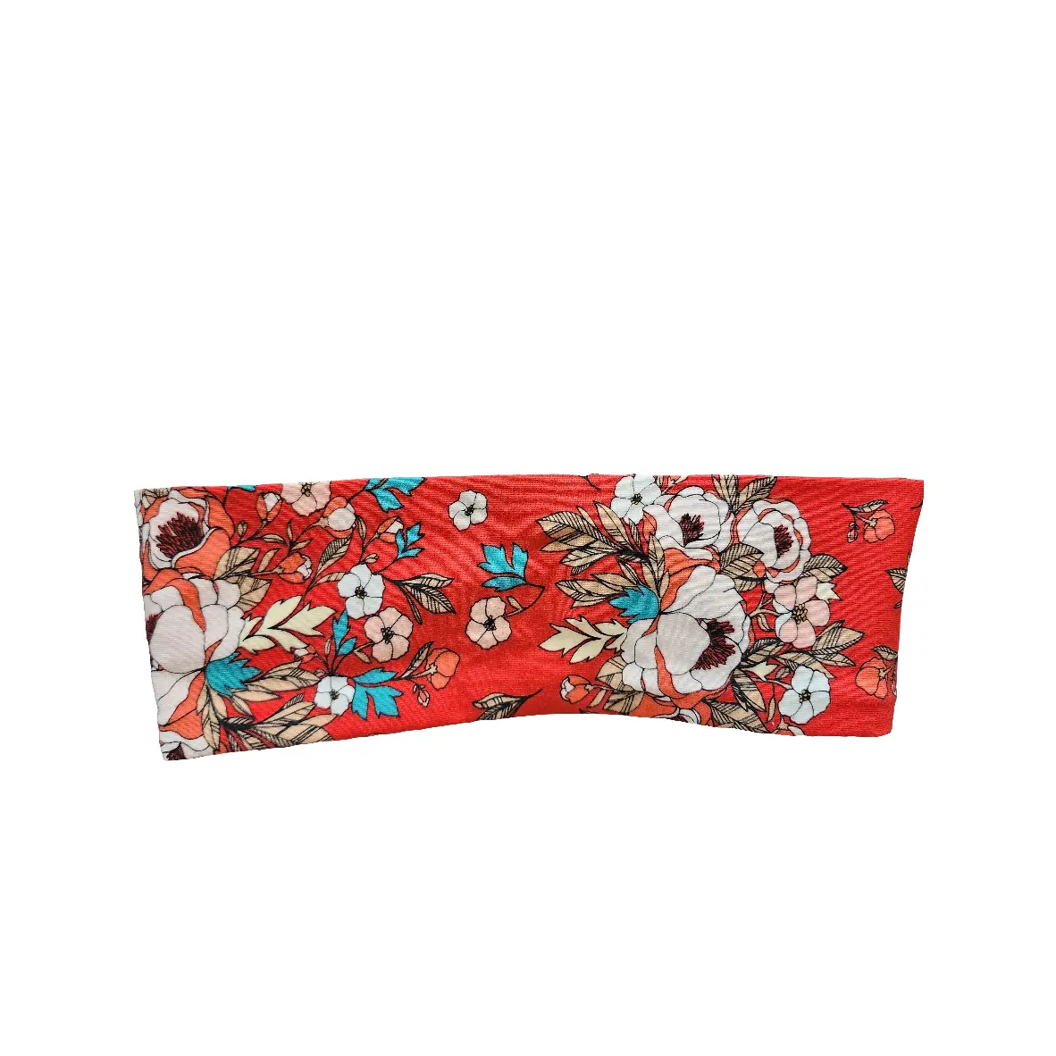 Floral on Red Headband