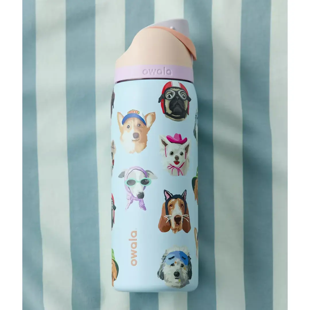 Owala 32 Oz Water bottle Dog Collage Dogwala UO Exclusive Brand New