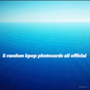 5 kpop photocards