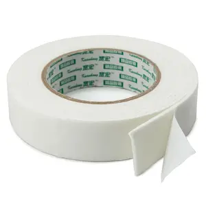 Wide Thick Double-Sided Sticky Foam Tape, 0.10" Thick, 1.25" Wide x 118" Long