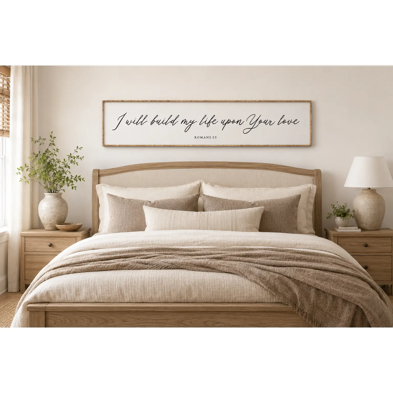 Handmade Wood Framed Sign for Couples, Weddings, Anniversary and Love of God | Handmade in Franklin, TN
