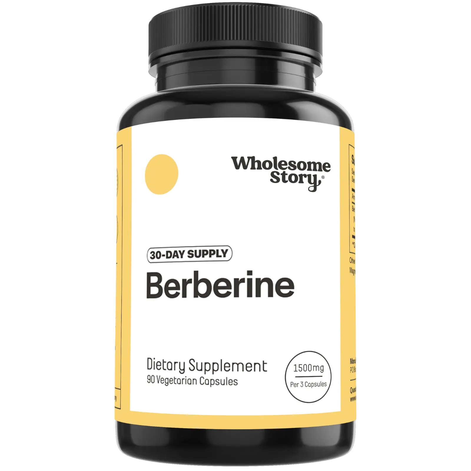 Wholesome Story - Berberine - 30 Day Supply Capsules Supplement