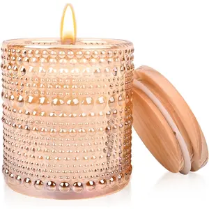 Jasmine Candle, Candles for  Scented, Luxury Jar Candles for Women, Candles Gifts for Women,  Soy Candle, 6 oz 40 Hours  Time