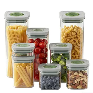 Linoroso 7 Pack Fridge Organizers and Storage - Stackable Fruit Storage Containers for Fridge with Removable Colander, BPA-Free Food Storage Container for Salad Berry Lettuce Vegetables Meat Keeper Fresh