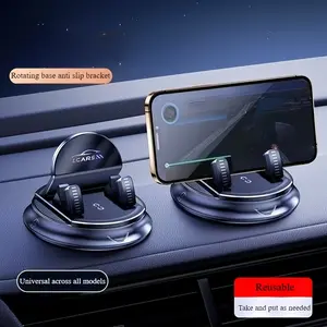 Car Dashboard 360 Degree Rotating Phone Holder, Durable Abs Headrest Mount, Dual Axis Adjustable, Perfect for Car Navigation and Entertainment，Christmas gift, Cell Phone Holders