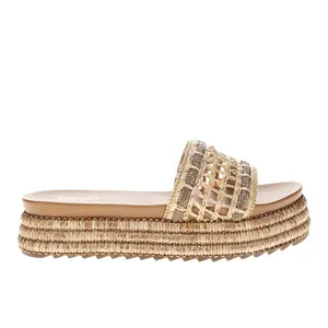 Corkys Womens Hangover Platform Casual Sandals Casual High Heel 3" & Up - Brown